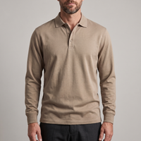 Sebastian | Elegantes Baumwoll-Poloshirt mit strukturierter Strickoptik