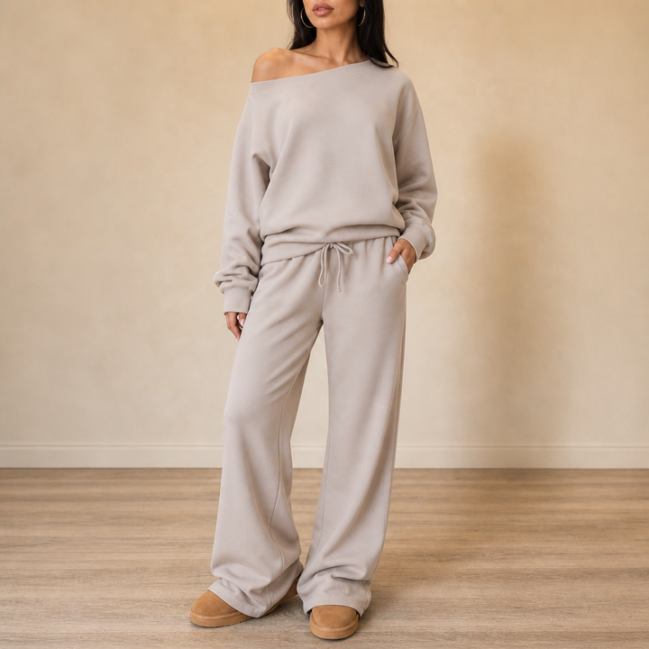 Line & Leisure | Wide-Leg Lounge Set – Bequem und Stilvoll