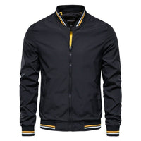 Sebastian | Lässige Herren-Bomberjacke Mit Kontrast-Rippdetails