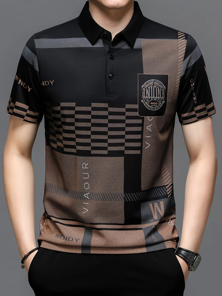 Nicolas | Polo Shirt – Elegantes Colorblock Design für Männer