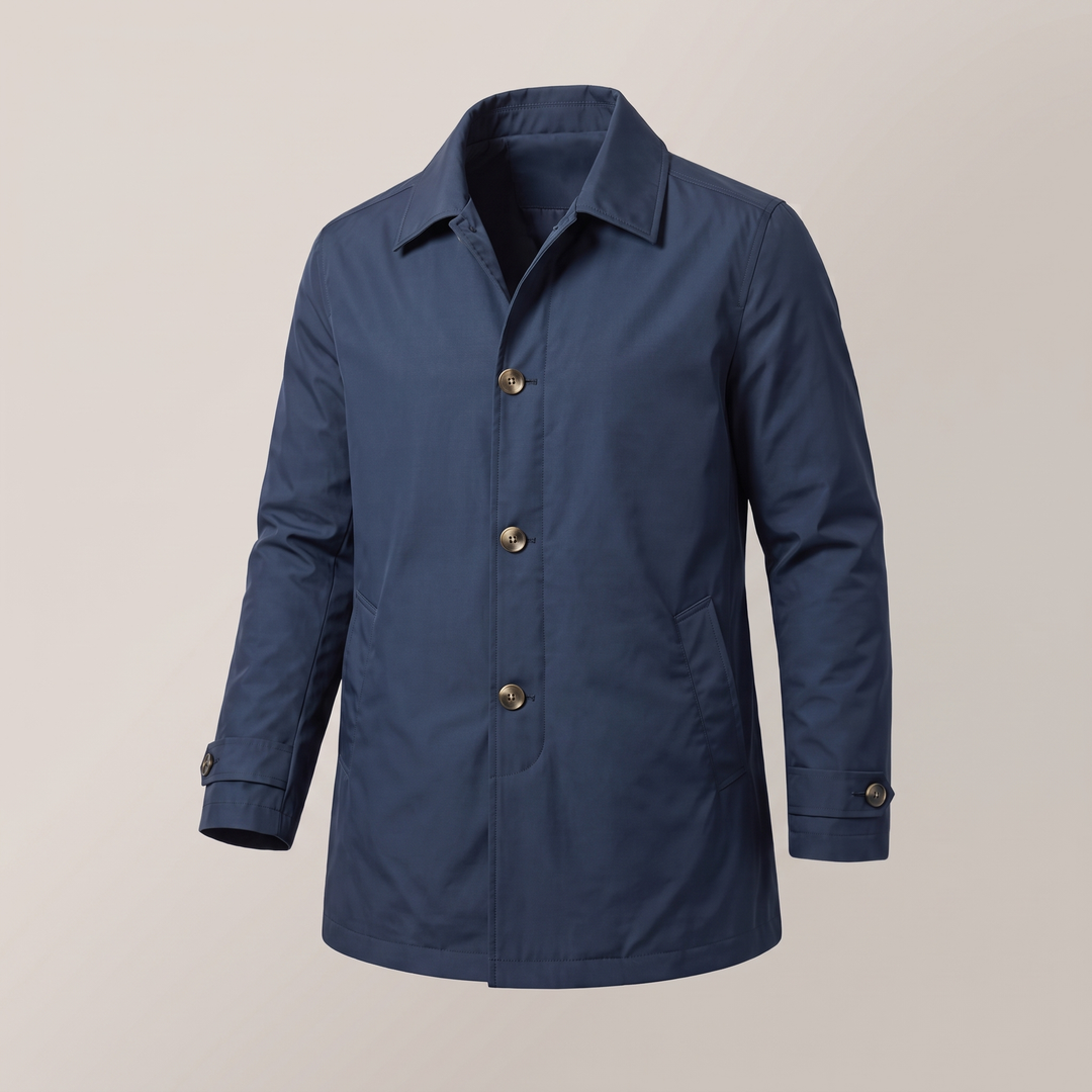 Smart | Wetterfester Regenmantel – Elegante Mittel-Länge für Männer
