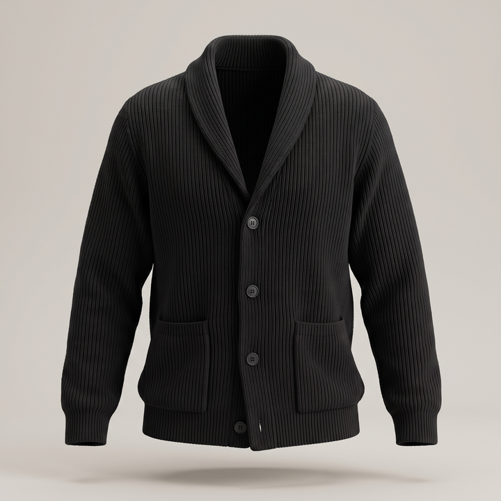 Ribbed | Ribbed Knit Blazer – Elegantes design für Männer