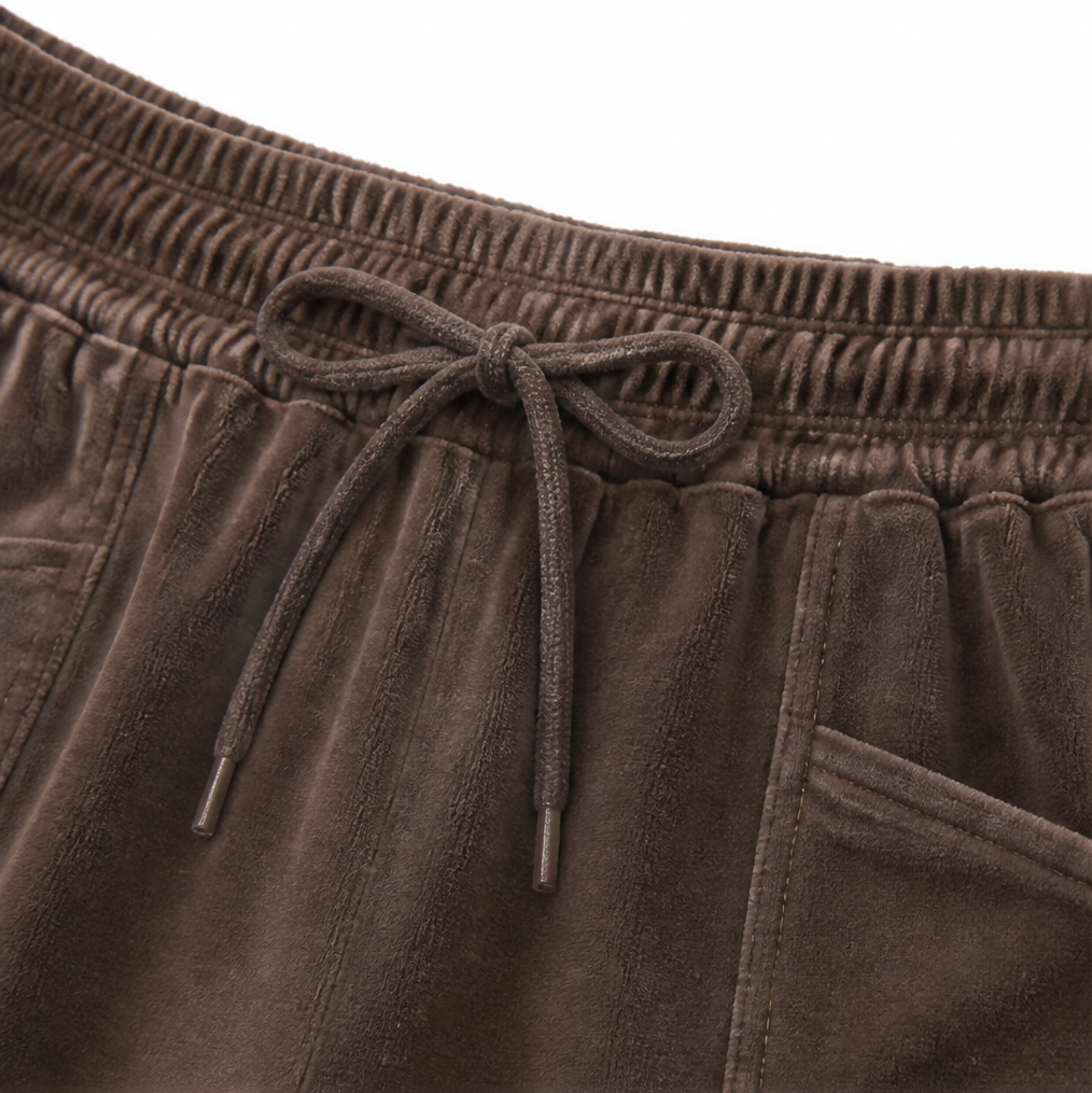 Draperie | Weite Corduroy-Hosen mit Kordelzug für Damen