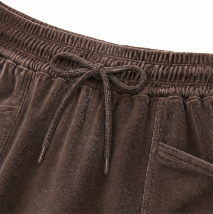 Draperie | Weite Corduroy-Hosen mit Kordelzug für Damen