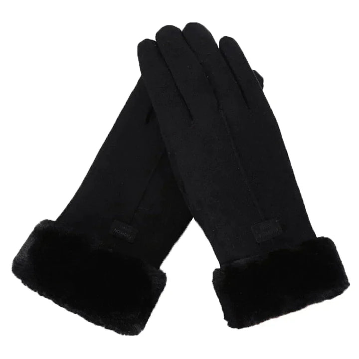Drune | Luxury Women's Gloves with Faux Fur Trim