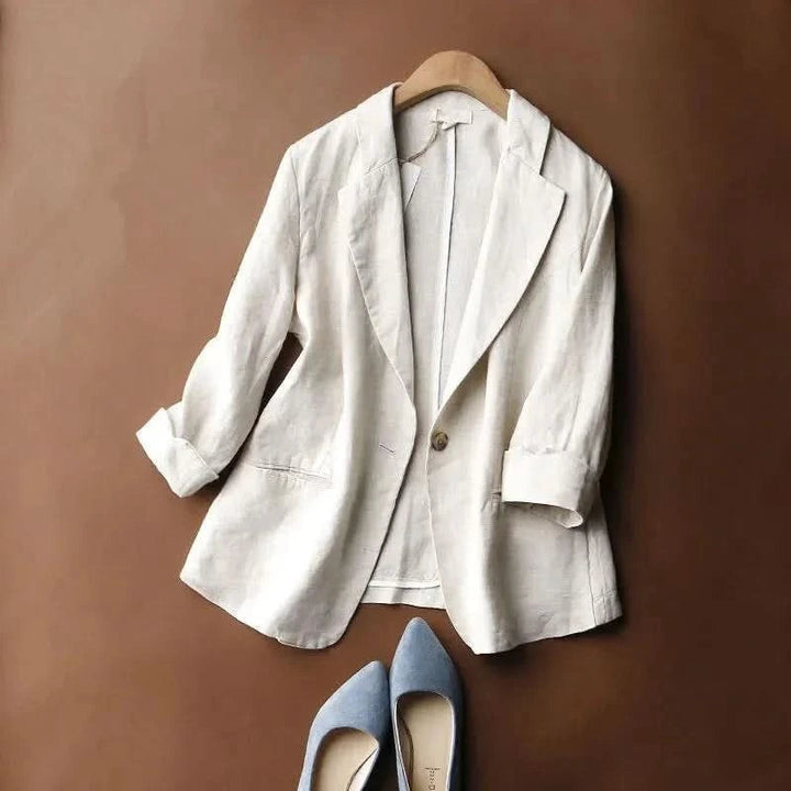 Alena | Linen Blazer – Elegante, Lässige Passform für Damen