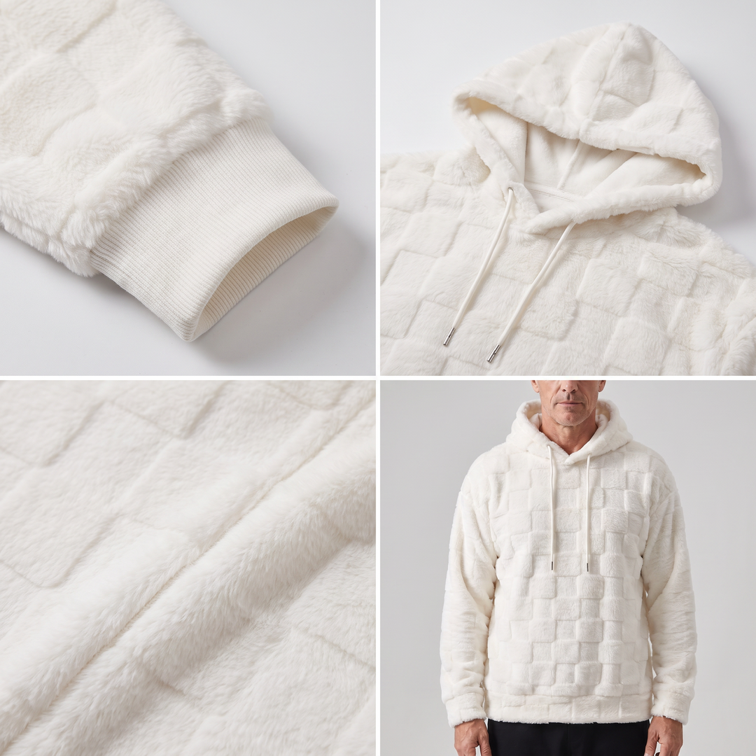 Waffle | Waffle Knit Hoodie – Bequemer Pullover für Männer
