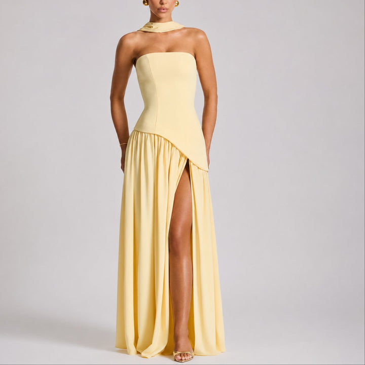 Emma | Elegantes Herbst-Hochzeits Maxikleid