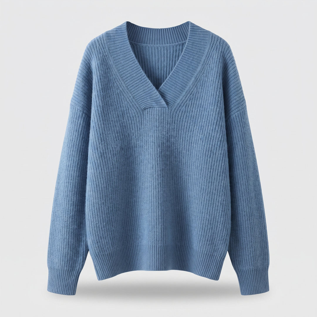 Camille | V-Ausschnitt Strickpullover für Damen – Bequeme Eleganz