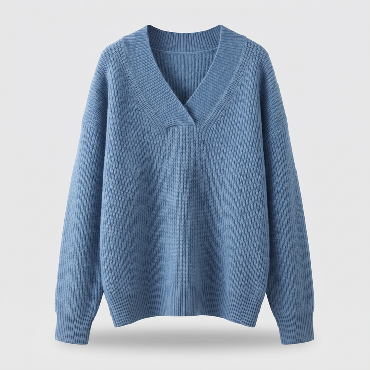 Camille | V-Ausschnitt Strickpullover für Damen – Bequeme Eleganz