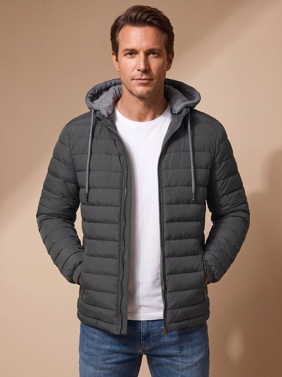Matthias | Gesteppte Kapuzenjacke – Leicht mit Thermoisolierung für Herren