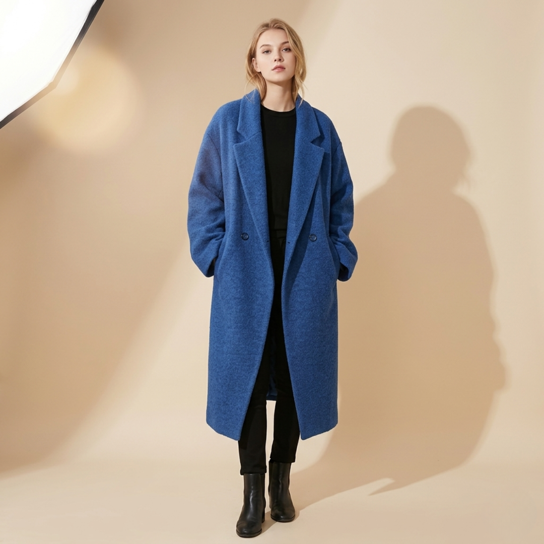 Mila | Stilvoller und warmer Oversize-Wollmantel