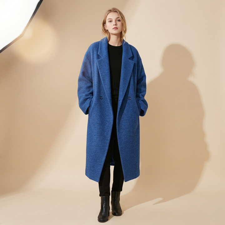 Mila | Stilvoller und warmer Oversize-Wollmantel