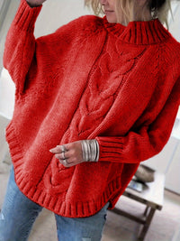 Elisa | Cozy chunky-knit sweater with elegant turtleneck