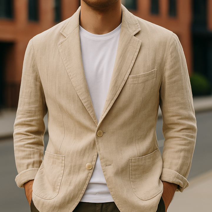 Rino | Blazer – Eleganter Leinenlook für warme Tage