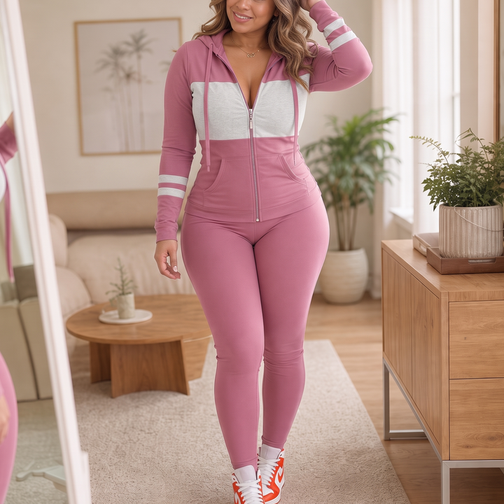 Wearbella | Slim-Fit Hoodie und Hosen Set