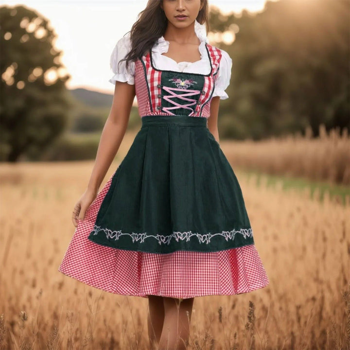 Valentina | Stilvolles Oktoberfest Dirndlkleid Mit Schürze