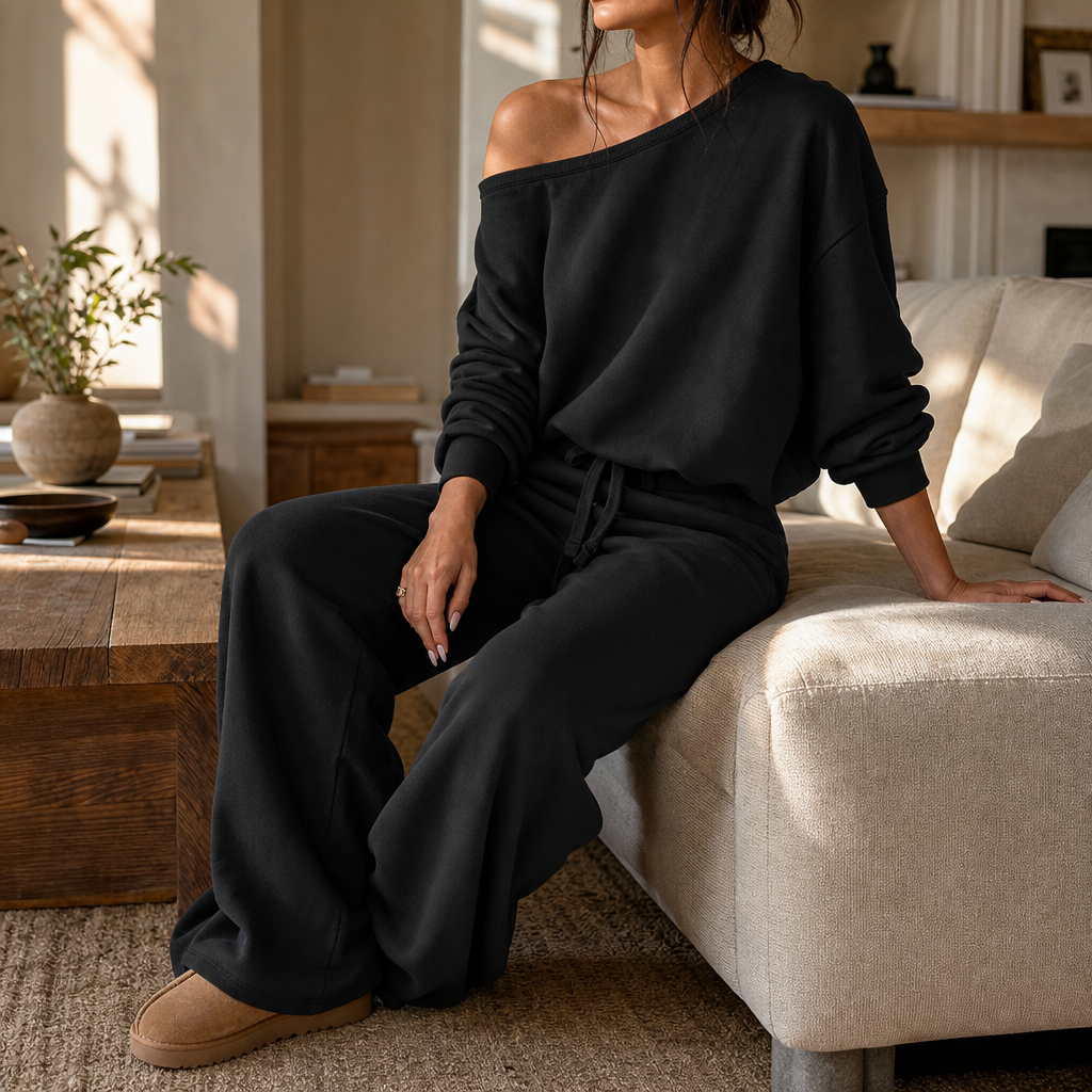Line & Leisure | Wide-Leg Lounge Set – Bequem und Stilvoll
