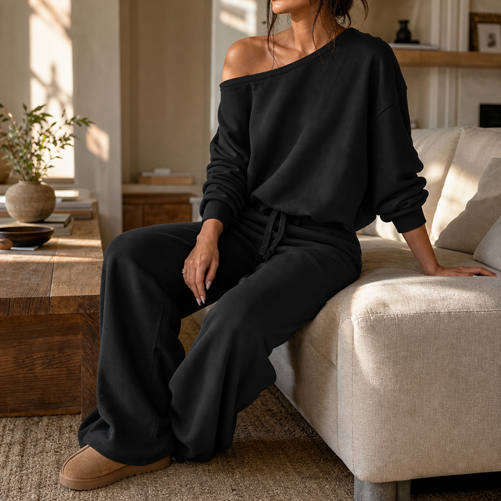 Line & Leisure | Wide-Leg Lounge Set – Bequem und Stilvoll