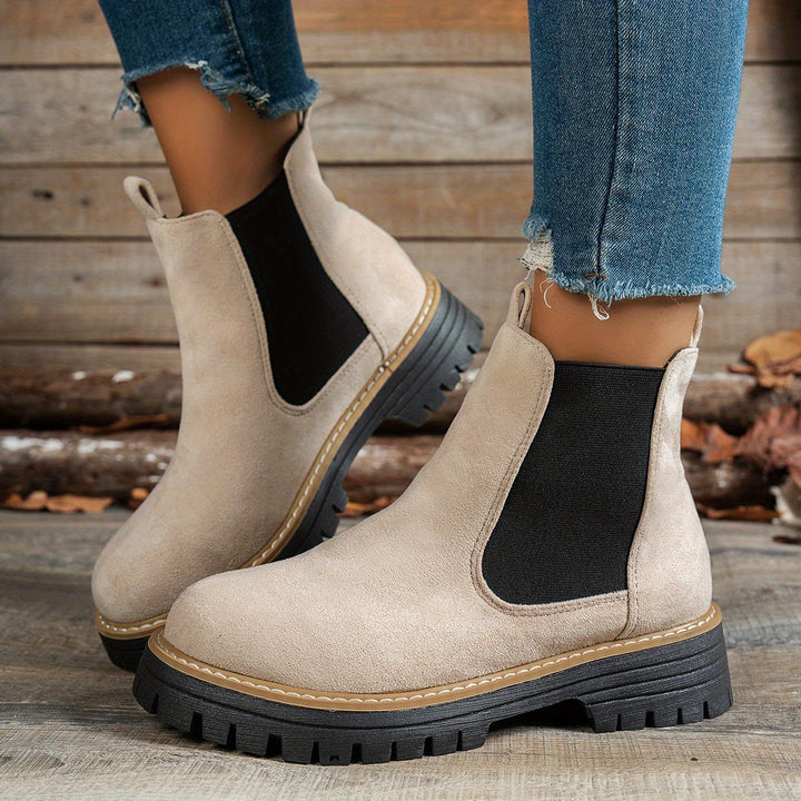 Yvonne | Moderne Und Elegante Chelsea-Plateau-Stiefeletten
