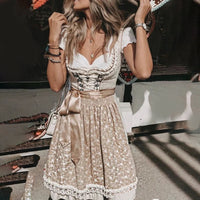 Martina | Besticktes Oktoberfest Dirndl Kleid Mit Eleganter Silhouette