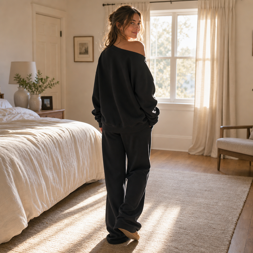 Line & Leisure | Wide-Leg Lounge Set – Bequem und Stilvoll