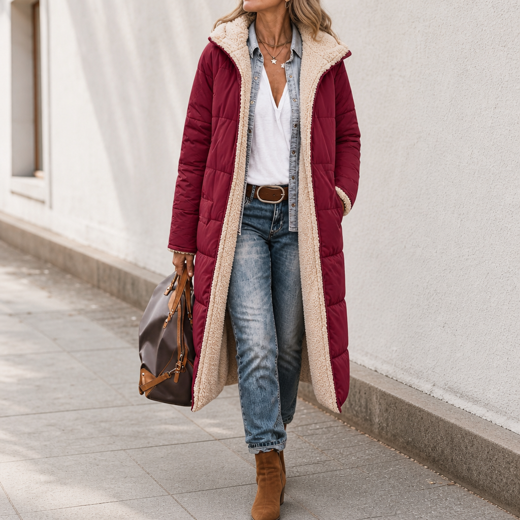Veluna | Wendbarer Wintermantel – Stilvoll und Warm für Frauen