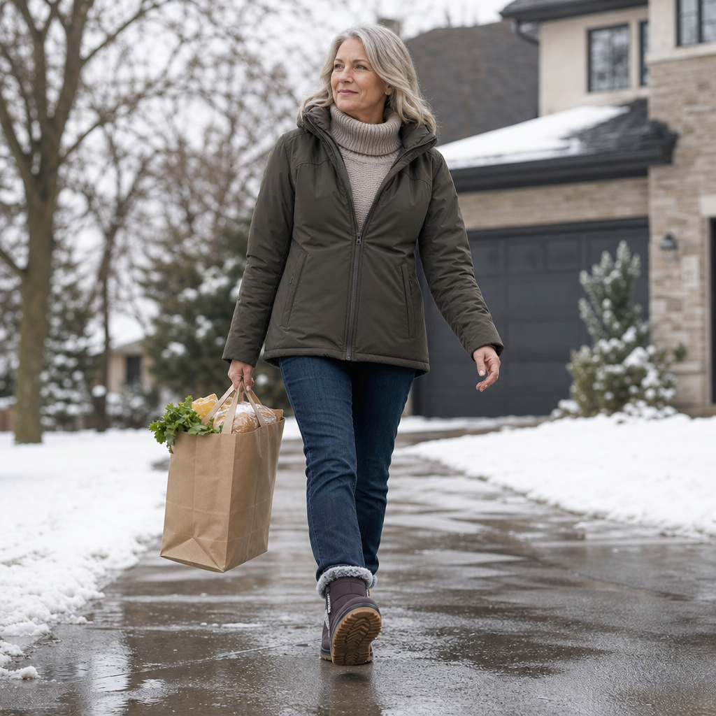 Warmalia | Slip-On Snow Boots mit Kunstpelz-Futter