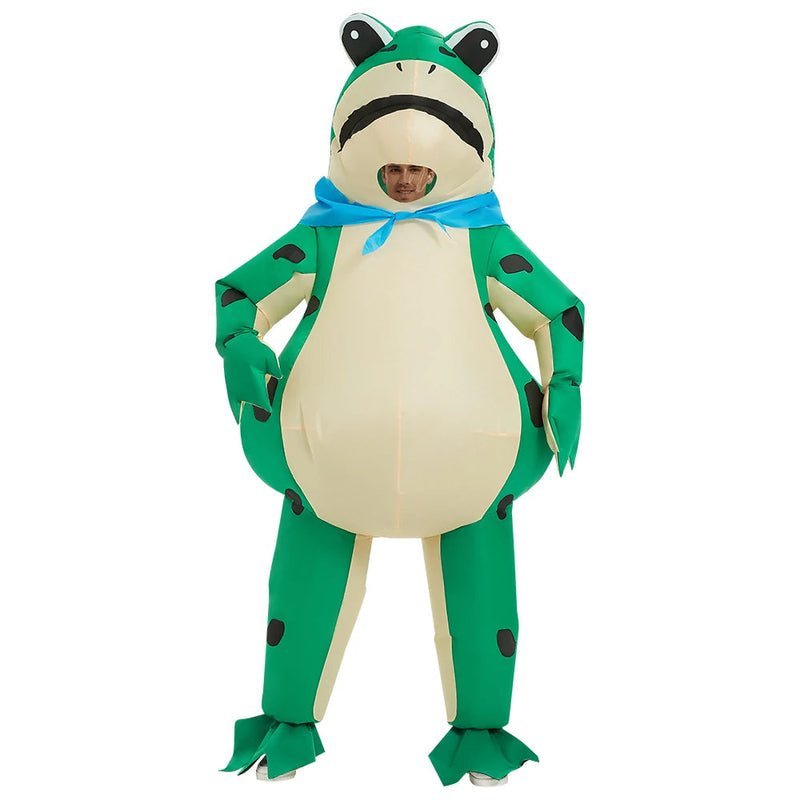 Froggle | Aufblasbares Halloween-Froschkostüm mit Reit-Effekt