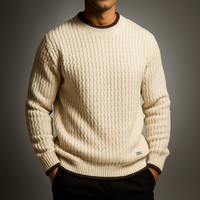 Gabriel | Premium Strickpullover Aus Merinowolle Mit Kabelstrick