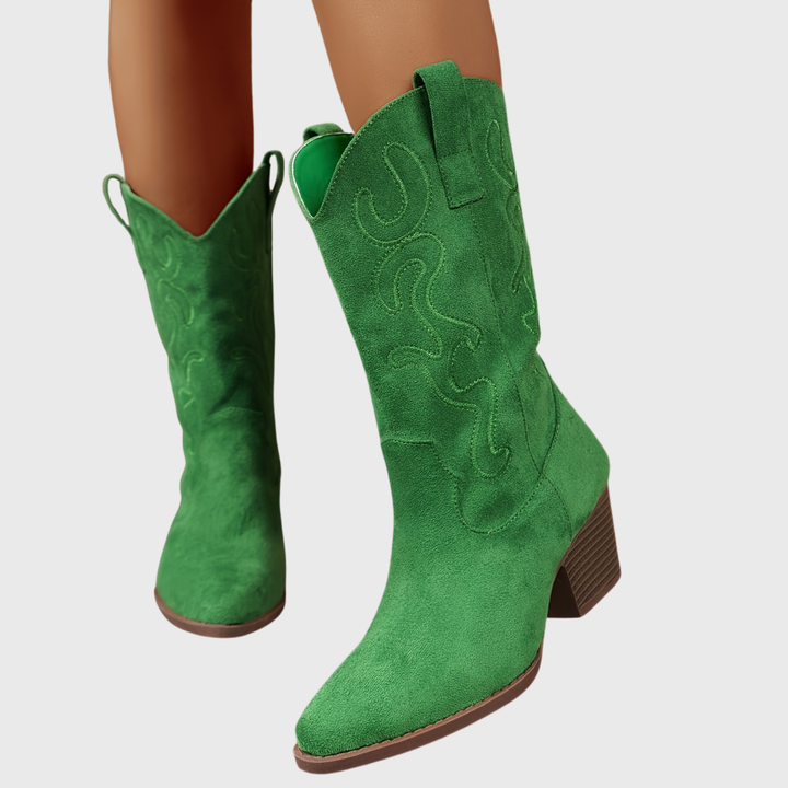 Jolene | Auffällige Western Cowboystiefel mit Weiter Wadenweite