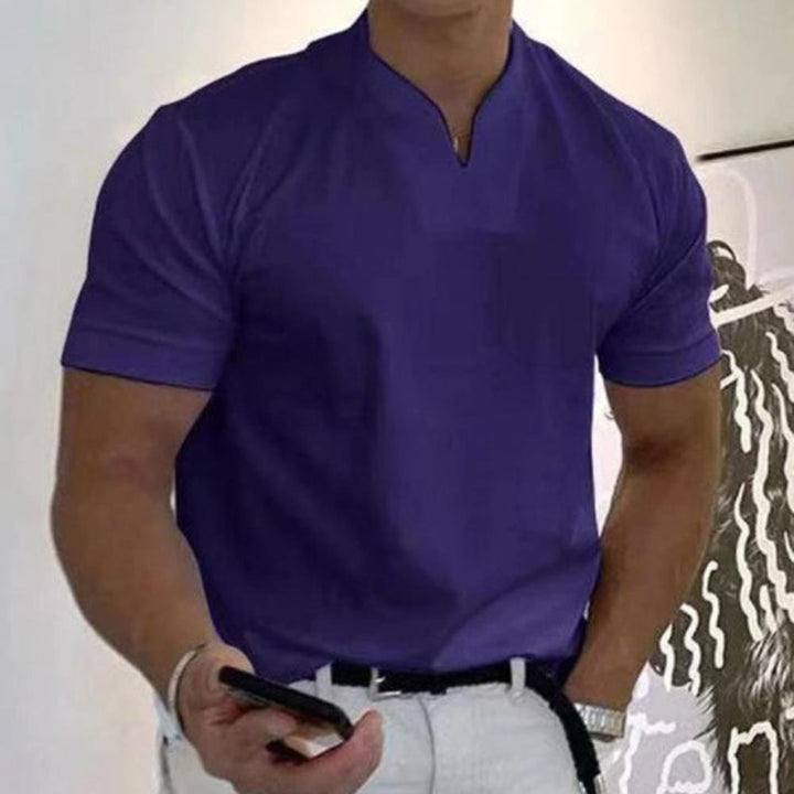 Logan | Polohemd mit strukturiertem Kragen – Polierte Eleganz
