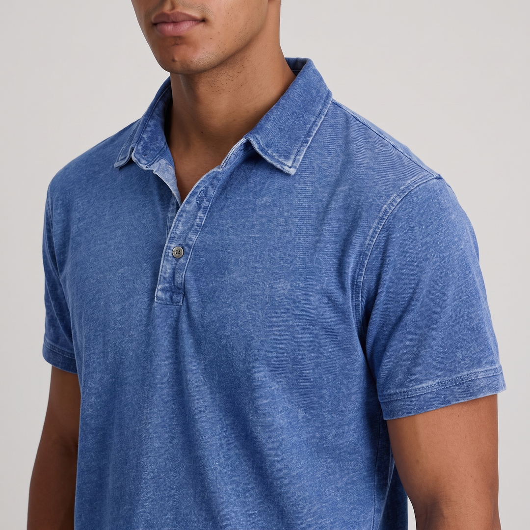 Charnley | Entspannten Polo-Shirt für Männer – Vintage-Farben