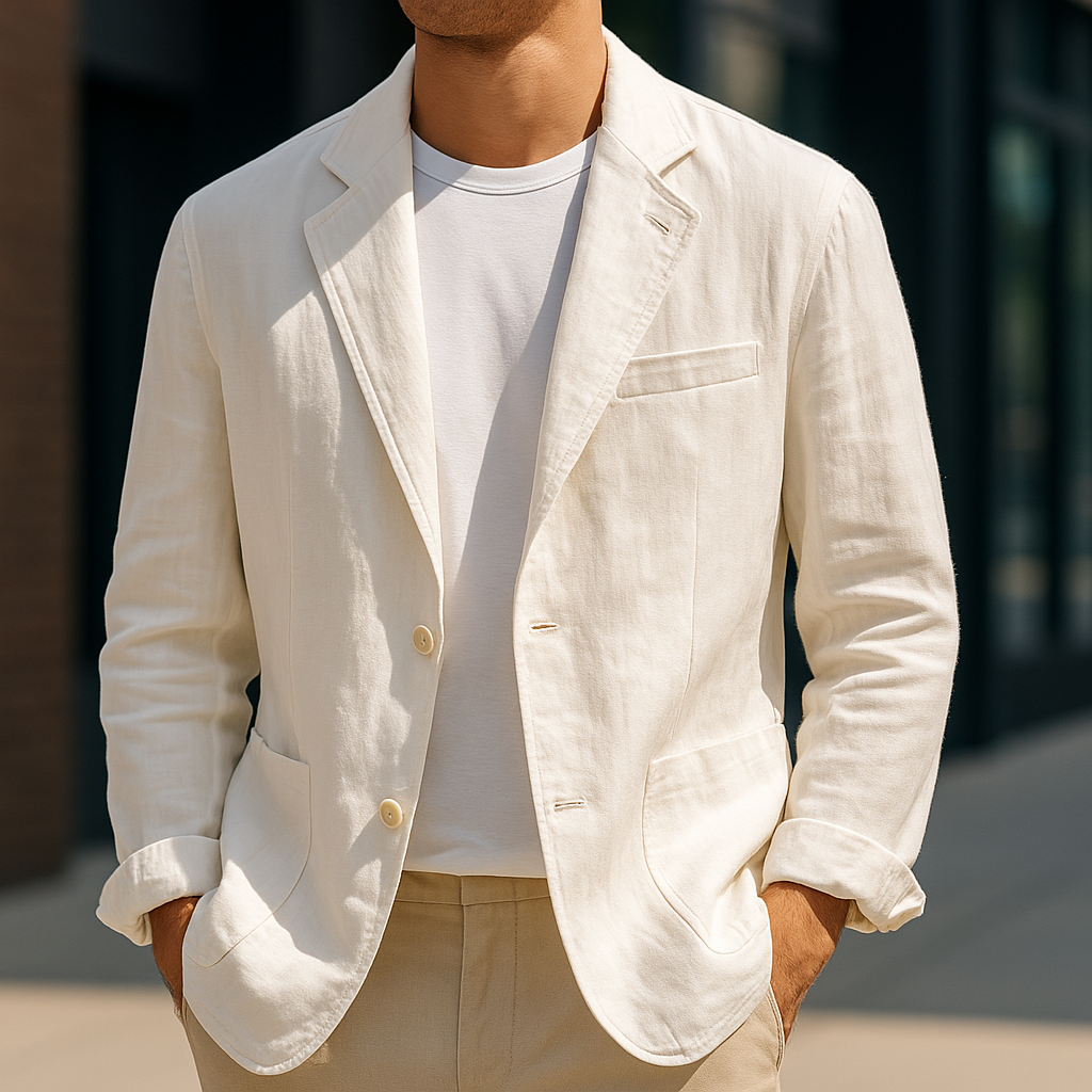 Rino | Blazer – Eleganter Leinenlook für warme Tage