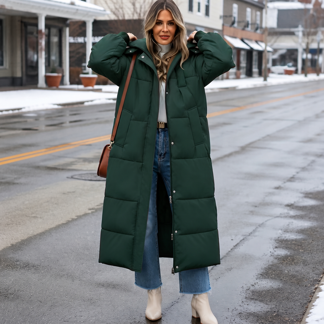 Wearbella | Long Hooded Puffer Coat – Eleganter Wintermantel für Frauen