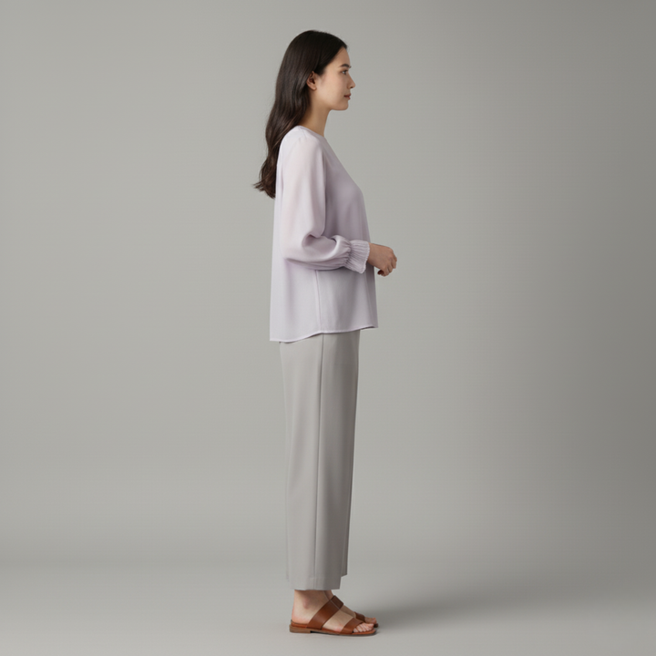 Luna | Bequeme Langarmbluse