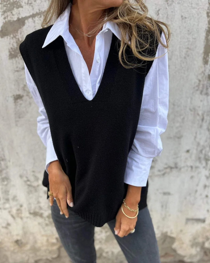 Emma | Elegant und Klassisch Damen Strickweste für Jeden Anlass