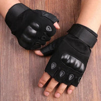 Lukas | Taktische Halbfinger-Handschuhe mit Verstärkten Knöcheln und Sicherem Halt