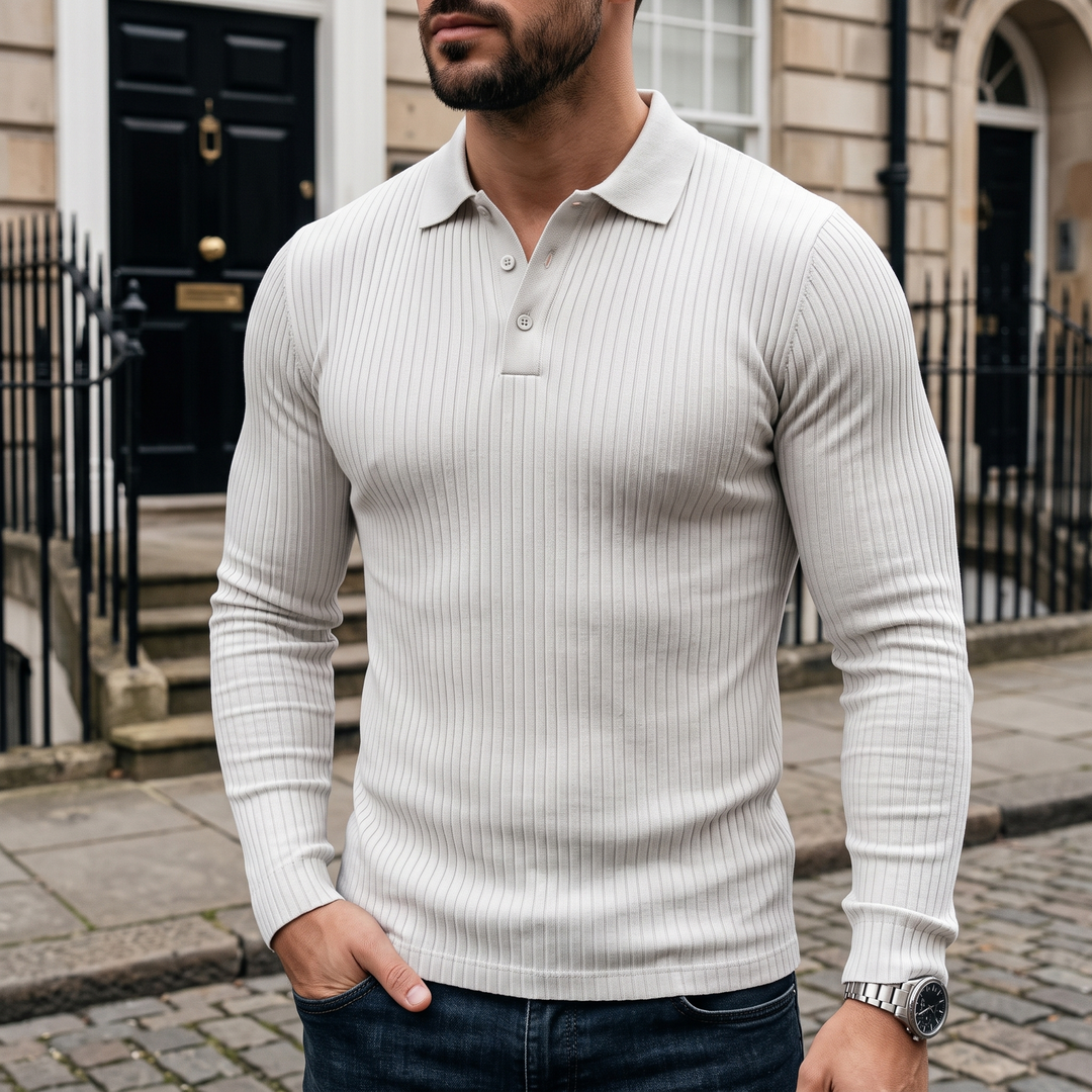 Harrowby | Ripp Polohemd – Modernes, Enges Design für Herren