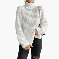 Marina | Kuscheliger Oversize-Strickpullover Mit Rollkragen
