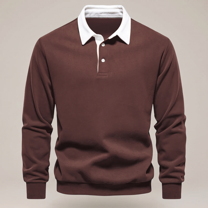 Ellison | Polo Sweater mit langen Ärmeln für Herren