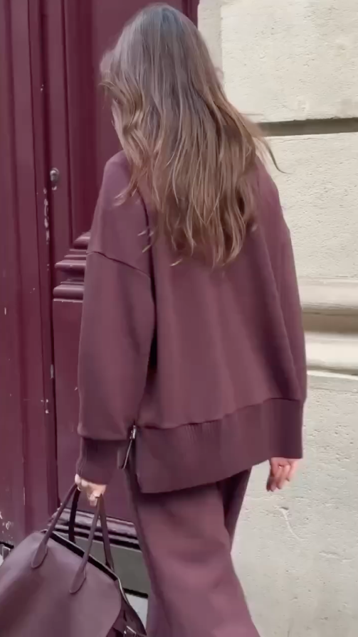 Mandy | Stilvolles und Bequemes Co-Ord Zweiteiliges Freizeit-Set