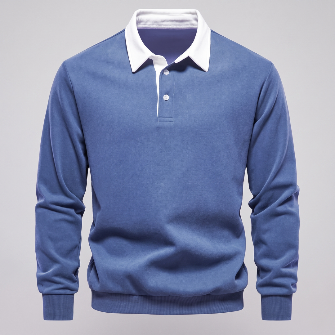 Ellison | Polo Sweater mit langen Ärmeln für Herren