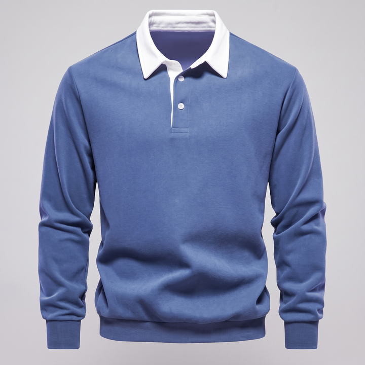 Ellison | Polo Sweater mit langen Ärmeln für Herren