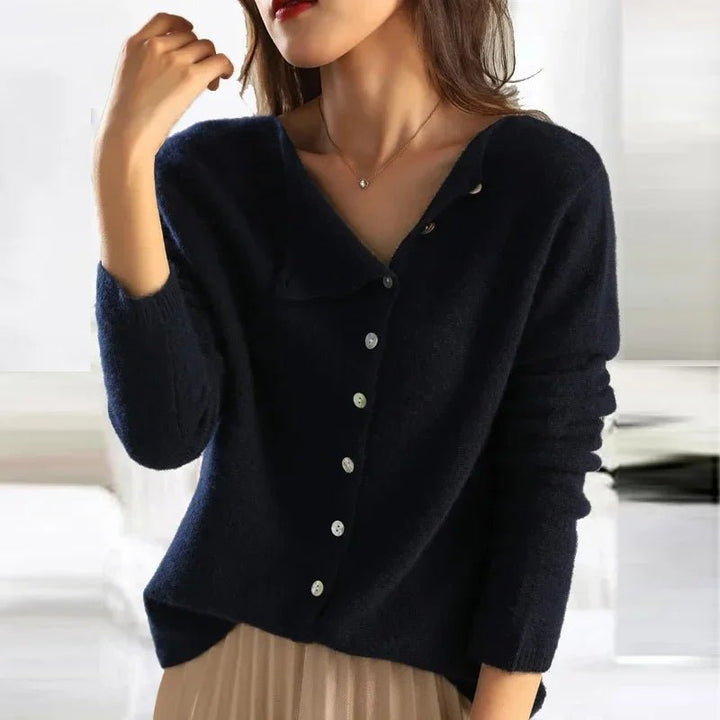 Ginevra | Strickpullover mit eleganten Knopfdetails für Damen