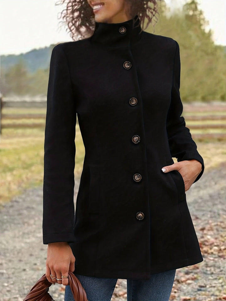 Annalise | Mid-Length Coat – Waist-Cinching Elegance für Frauen