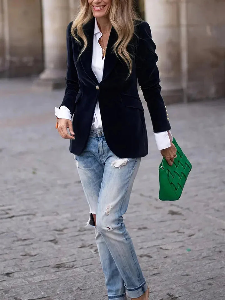 Sophie | Luxuriöser Und Eleganter Samt-Blazer