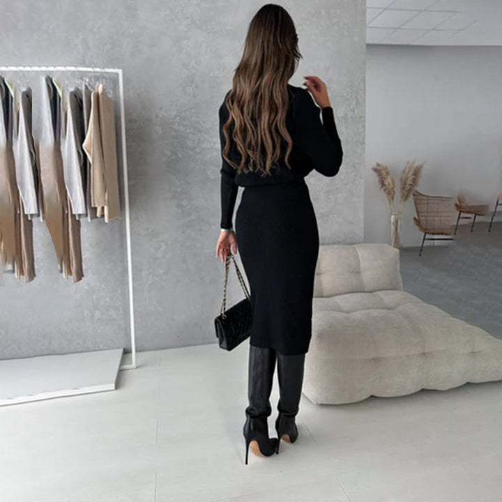 Jennifer | Elegantes und Zeitloses Zweiteiliges Set mit Pullover und Rock