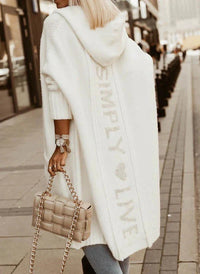 Isabelle | Long Hooded Cardigan for Winter