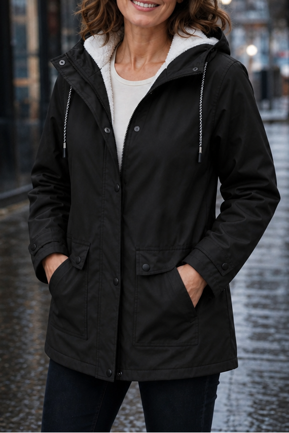 Windloft | Wasserabweisende Plush-lined Kapuzenjacke